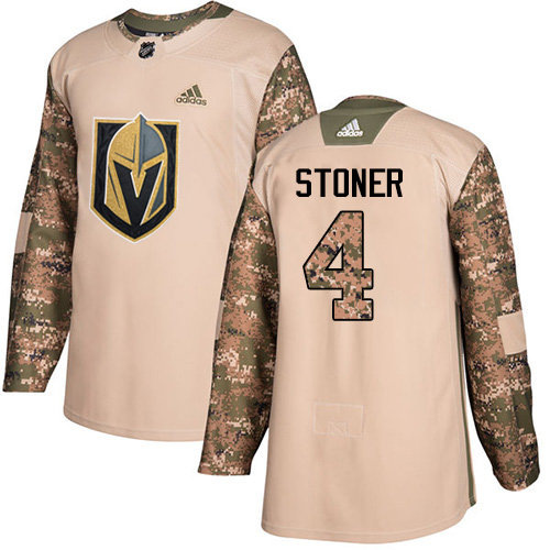 Adidas Golden Knights #4 Clayton Stoner Camo Authentic Veterans Day Stitched NHL Jersey